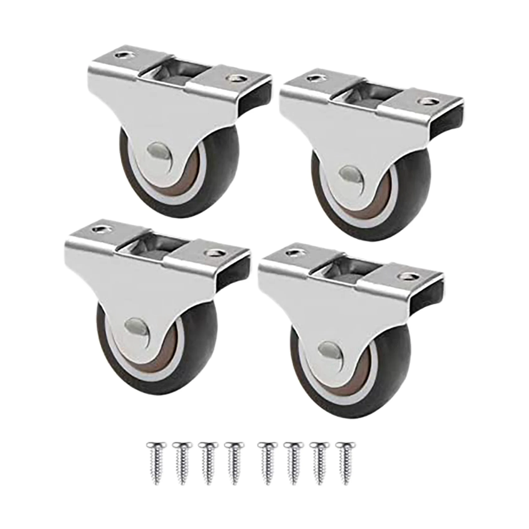 2025 Trend 8 Pcs Mini Casters Furniture Casters Small 25Mm Fixed Casters Directional Movable Casters Movable Casters For Furnitu