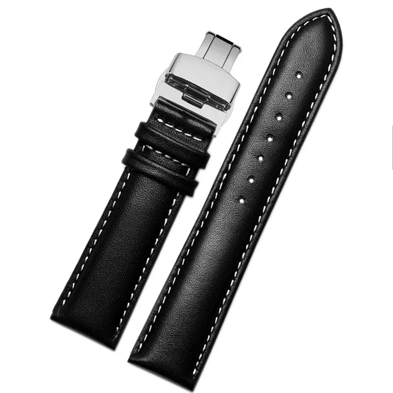 Genuine Leather Watch Strap for Armani Watch Band Ar0382 Ar2447 Ar1970 Men\'s and Women\'s Cowhide Watchband Bracelet 20 22mm