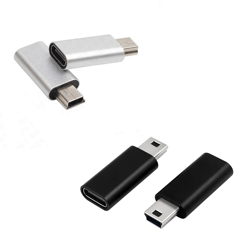 USB C To Mini USB 2.0 Adapter Type C Female To Mini USB Male Convert Adapter For Gopro MP3 Players Dash Cam