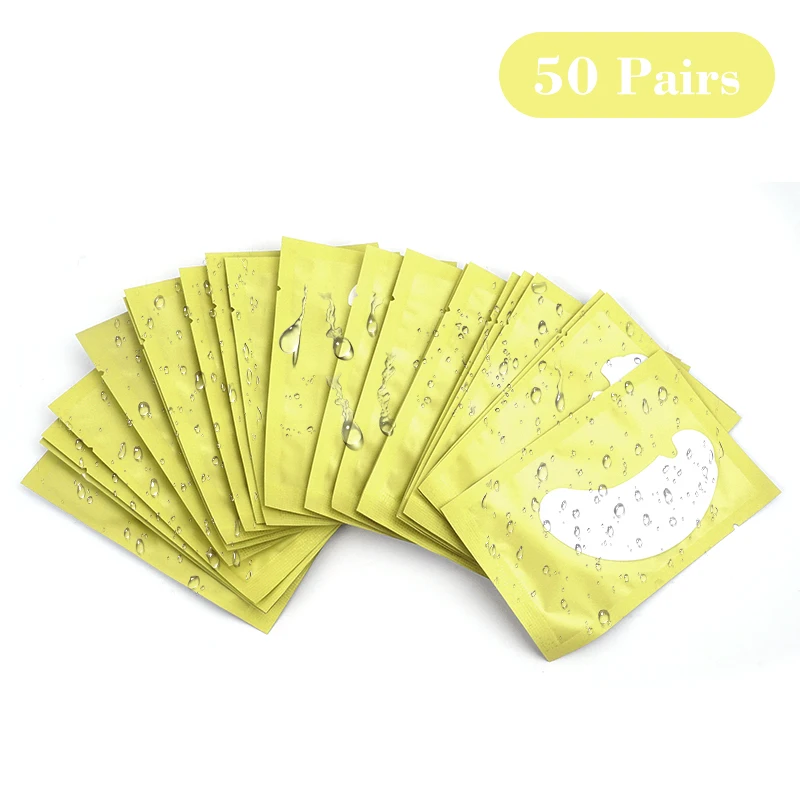 50 paar Eye Pads Voor Wimper Extension Hydrogel Patches Voor Wimpers U-vormige Gel Pads Wimpers Uitbreidingsbenodigdheden Patches Make-up patches lashes extension eye patches lash extensions wimpers