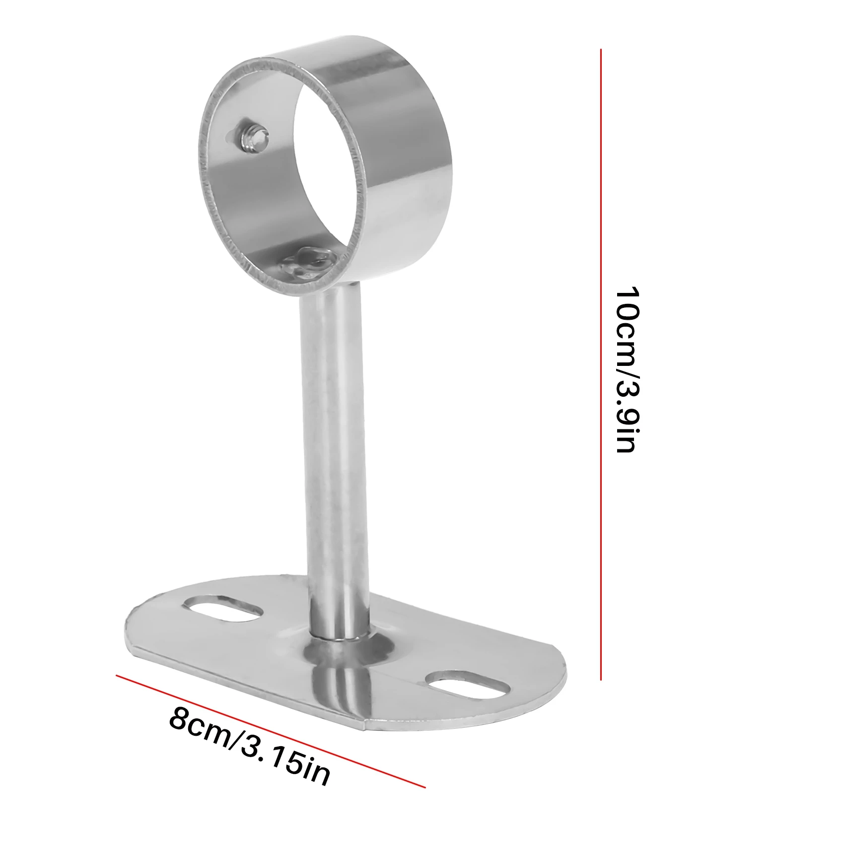 Ceiling-Mount Bracket, Wardrobe Pipe Bracket, 32Mm Dia, Wardrobe Rod Lever Support Holder Pipe Flange Socket 2Pcs(100Mm)