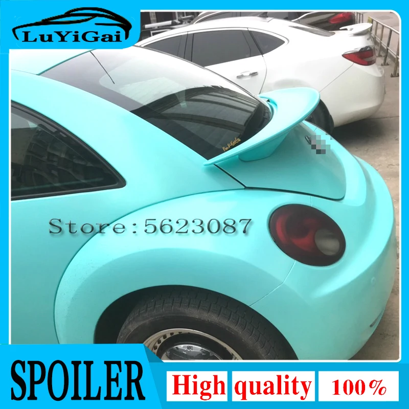 for Volkswagen Beetle spoiler 1998-2010 FRP fiberglass Unpainted Rear Roof Spoiler Wing Trunk Lip Boot Cover Car Styling