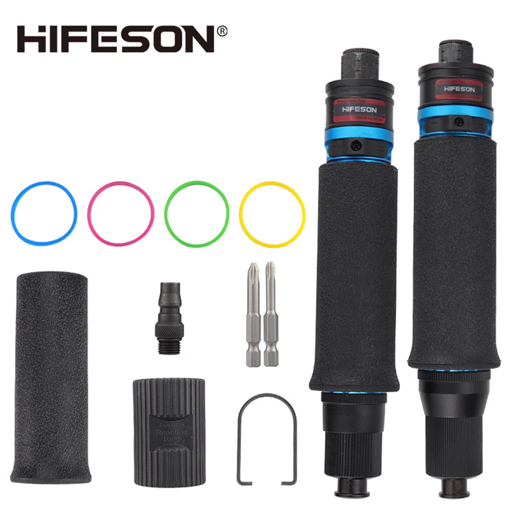 HIFESON 1/4 Pneumatic Screwdriver Clutch Kit Air Semi-automatic Screwdriver High Quality Adjustable Gears Air Strong Power Tools