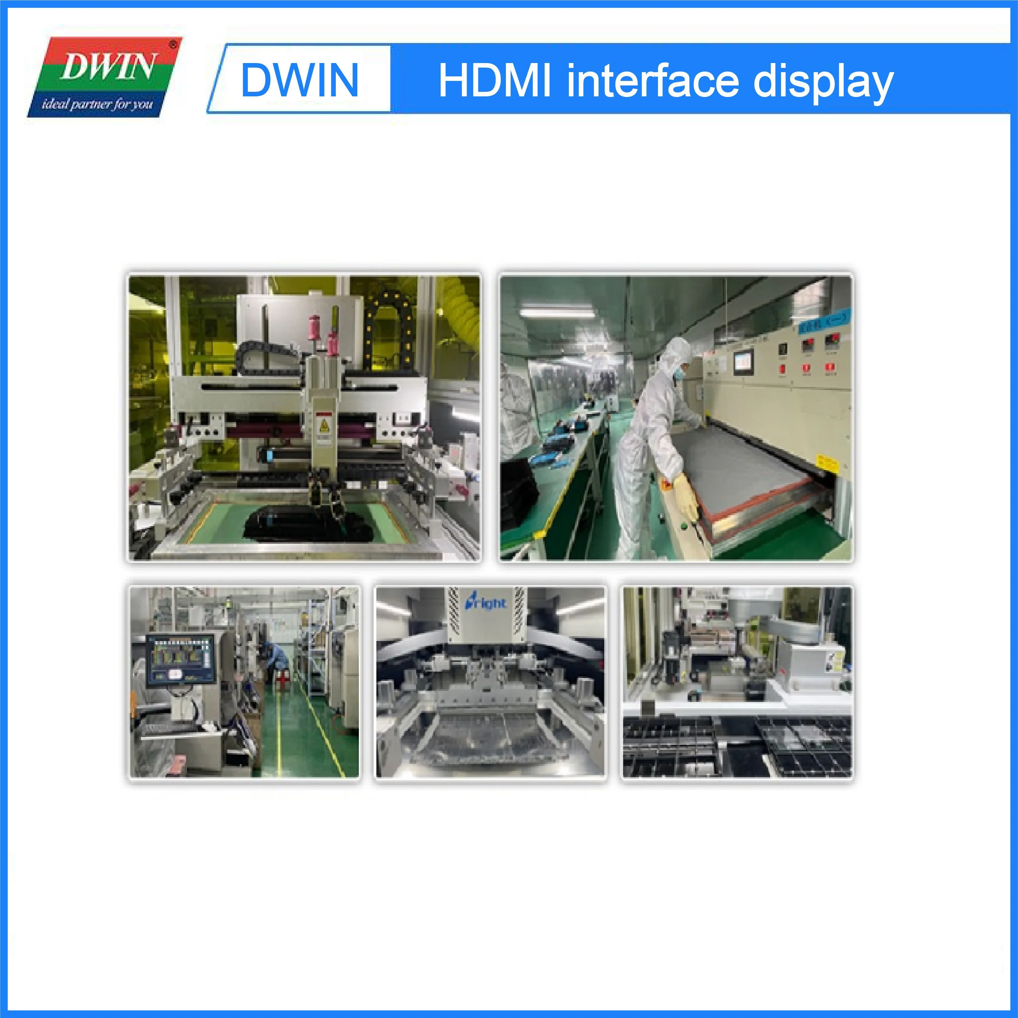 DWIN 7.0 pollici 1024*600, modulo LCD HDMI con USB, schermo IPS con tocco capacitivo, copertura in vetro personalizzata-HDW070_007L