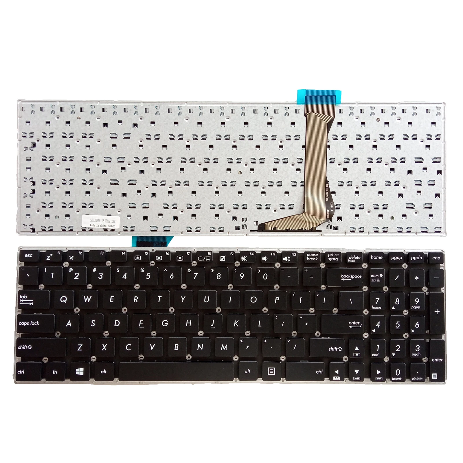 

US Laptop Keyboard for ASUS E502 E502M E502MA E502N E502NA E502S E502SA 13nl0022ap0201