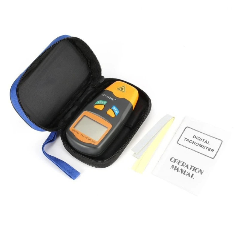 Digital Tachometer With Memory Function, Speedometer For Wood And Metalworking Speed Tester