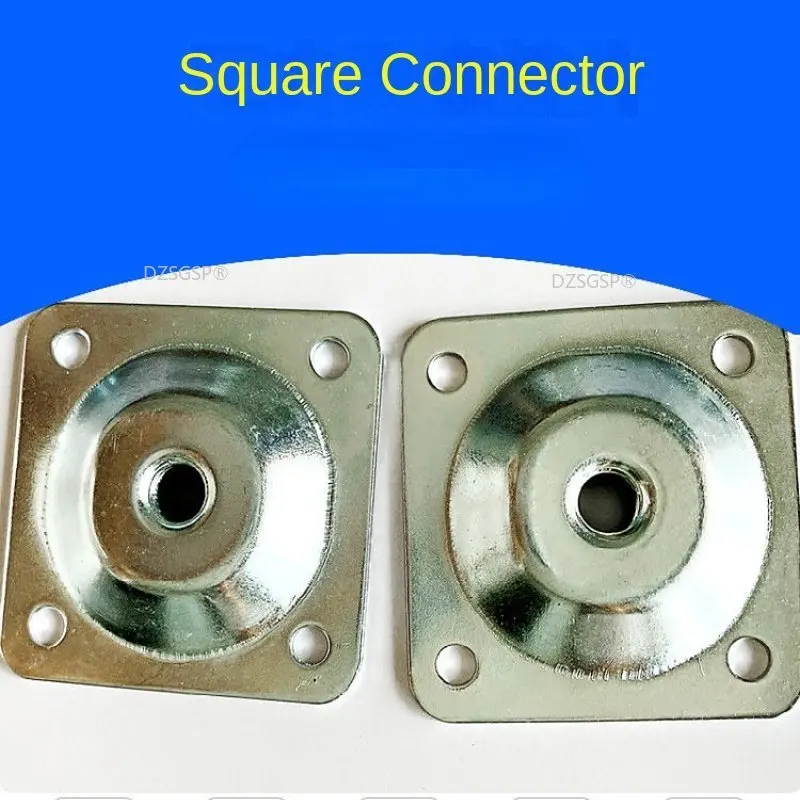 48*48*2มม.ตารางโซฟาฟุตสนับสนุนฮาร์ดแวร์ Perabot Rumah ขาโต๊ะเก้าอี้แผ่นยึดตู้เฟอร์นิเจอร์วงเล็บยึด