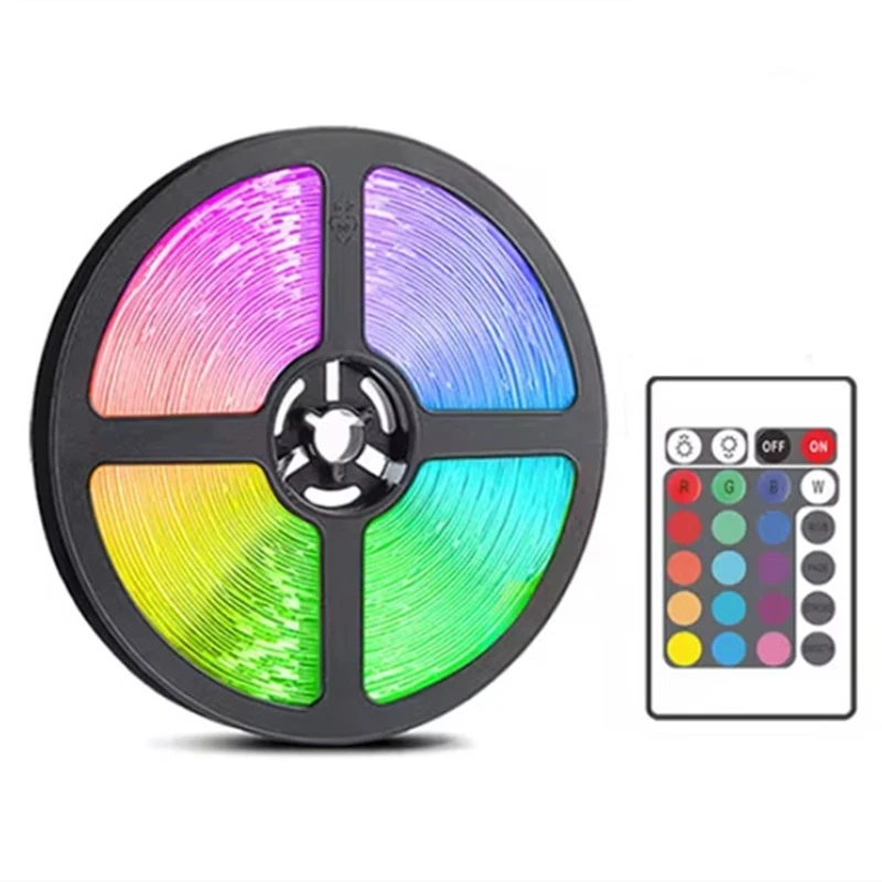 LED Light Strip Set Colorful Color Changing Lights dapter Light Strip Colorful remote control for multi scene use LEY-2102