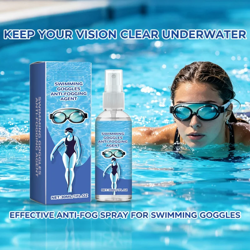 Professional Anti‑Fog Spray for Glasses Goggles Prevent Fogging Lens Cleaner Clear Vision for Swimming Diving Multi‑Scene Use