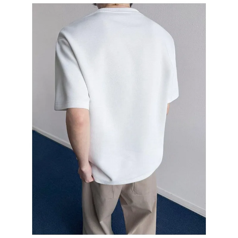 American Heavyweight Half Sleeved Men's Loose Design Top, Summer New Short Sleeved T-shirt