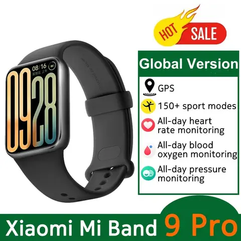 Global Version Xiaomi Smart Band 9 Pro 1.74" AMOLED Display Smartwatch Health Monitoring 150+ Sports Modes Miband Bracelet
