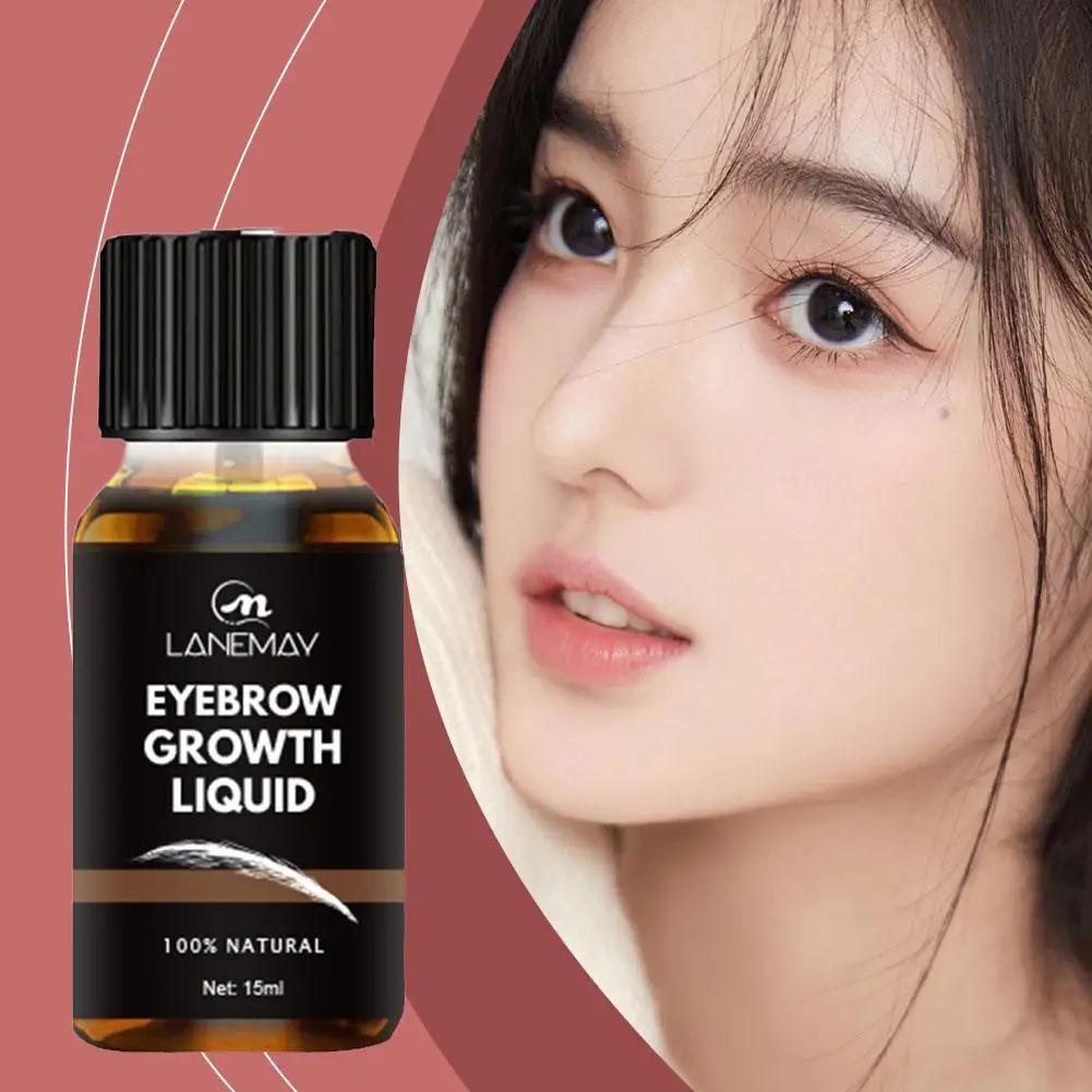 Eyebrow Enhancing Serum 15ml Eyebrow Growth Serum สําหรับหนาคิ้ว Thicken น้ํามันหอมระเหยสําหรับ Fuller และคิ้วหนา P1T4