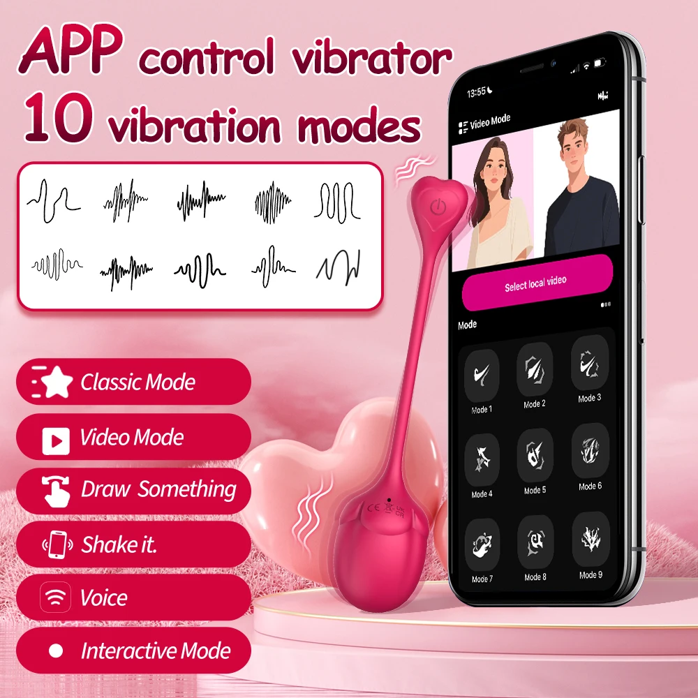 G Spot تهتز المهبل محفز يمكن ارتداؤها بلوتوث الجنس لعب لسيدة APP التحكم اللاسلكي الاهتزاز AV الحب البيض هزاز 18 + #6