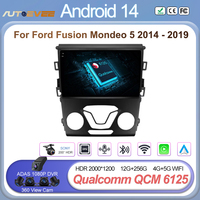 Car Android For Ford Fusion Mondeo 5 2014 - 2019 2 din Multimedia Video Player Carplay GPS Navigation Bluetooth 5G DSP RDS Wifi