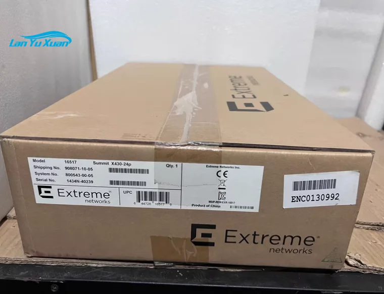 Extreme Networks X430-24p 24 Port PoE+ Gigabit Layer 3 Managed Switch 4x10G SFP+ Uplink