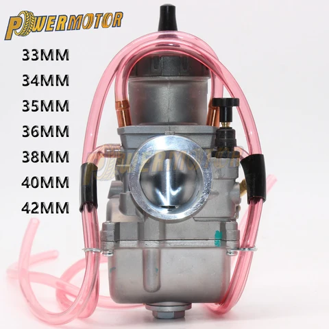 Карбюратор Keihin PWK 33-42 Мм С Power Jet 4T Для Мотоциклов Эндуро, Мотокросса, Питбайков, Аксессуар Для Двигателя