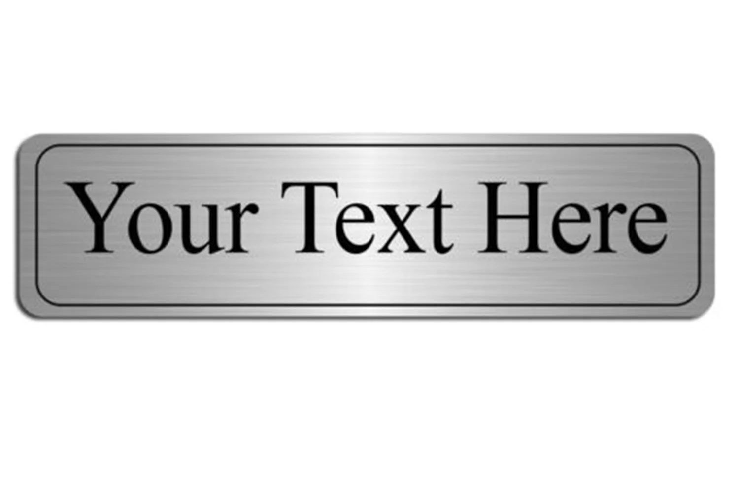 Personalised Silver or Gold Sign Aluminum Composite Plaque Door Gate Office Wall Name  House Sign