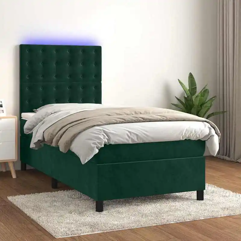 Una cama de 90 x 200 cm con almacenamiento. Esta cama multifuncional incluye un marco de cama y un colchón; es cómoda y duradera.