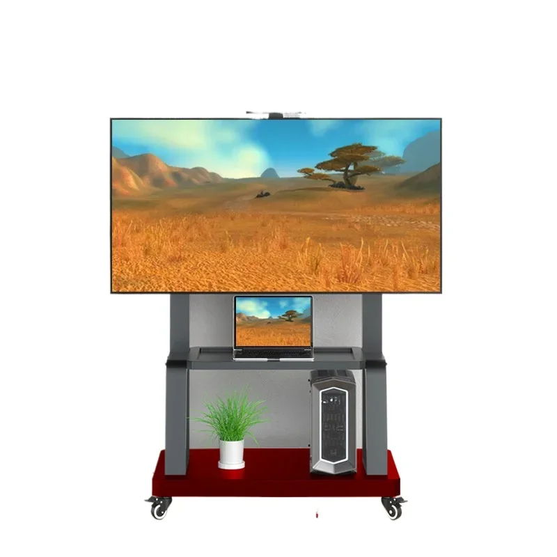 Education and training conference electronic screen office display screen stable mobile floor hanger