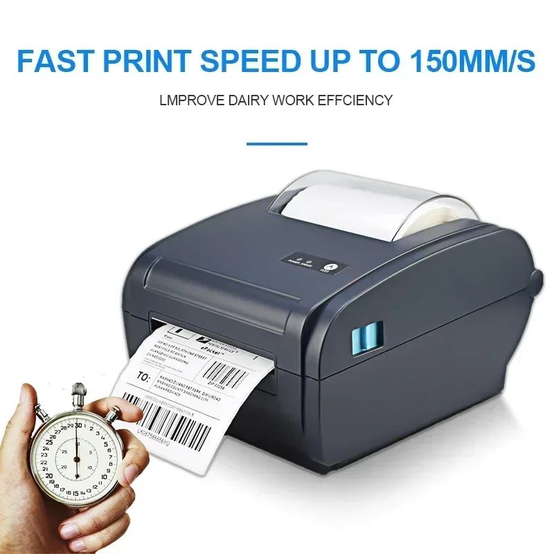 4x6Inch Shipping Thermal Stickers Desktop Printer USB Bluetooth Compatible DHL UPS Express Barcode Labels Thermal Printer