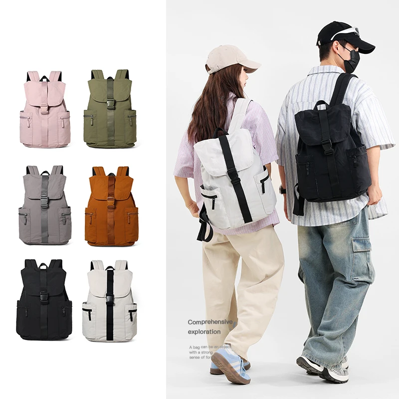 حقيبة كتف عصرية جديدة من النايلون للرجال والنساء بلون سادة وخفيفة الوزن وحقائب يد للنساء حقيبة بيكباك ita #1