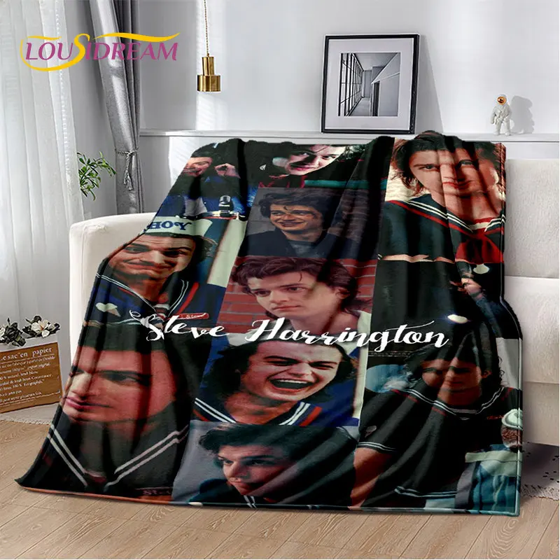 Joe Keery Steve Harrington Soft Plush Blanket,Flannel Blanket Throw Blanket for Living Room Bedroom Bed Sofa Picnic Cover Kids