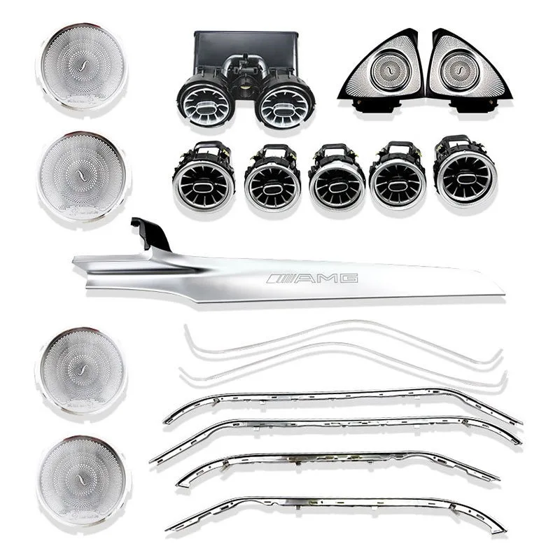 For Mercedes-Benz C E Class C260L GLC E300L Wholesale Full Set 64 Colors Ambient Lighting Upgrade Kit Interior Light Accessories