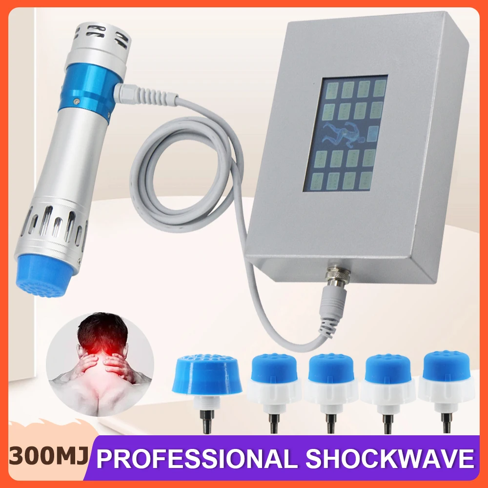 Shockwave Therapy Machine 300MJ For ED Treatment Massage Tools Knee Relief Pain Professional Shock Wave Body Relaxation Massager