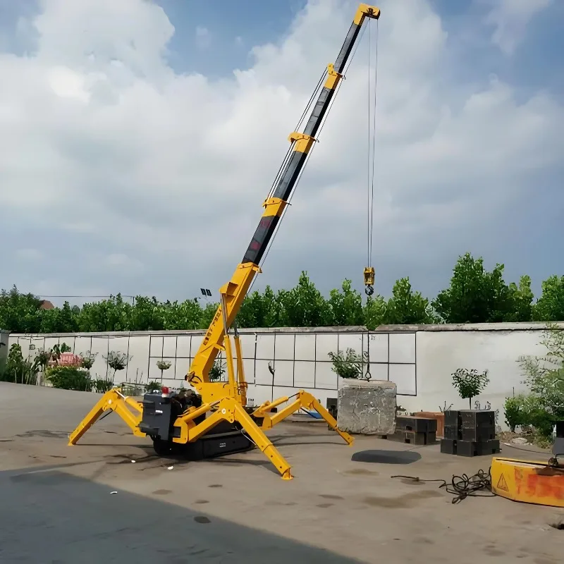 Hot Selling  Spider Crane Lift 1.2 to 12 Tons Can Be Customized Chinese Machine Crawler Crane for Sale