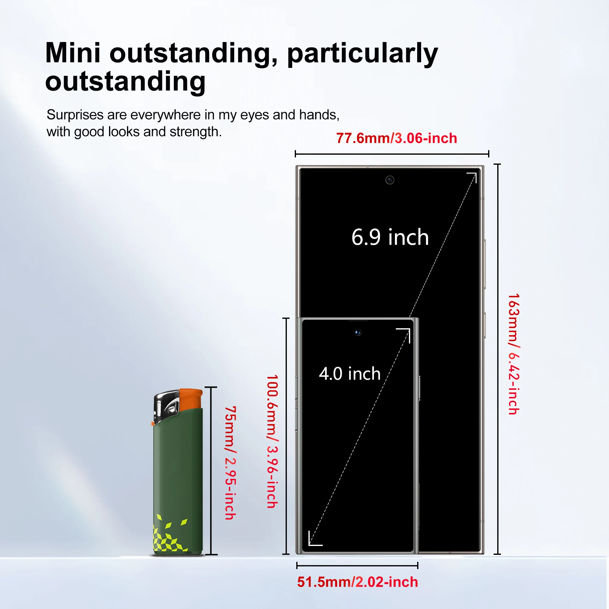 SERVO S27 هاتف ذكي صغير 4G LTE نظام أندرويد 12.0 3GB + 64GB Google Play Face Unlock GPS WiFi 2 SIM هواتف محمولة ذكية لطيفة #3