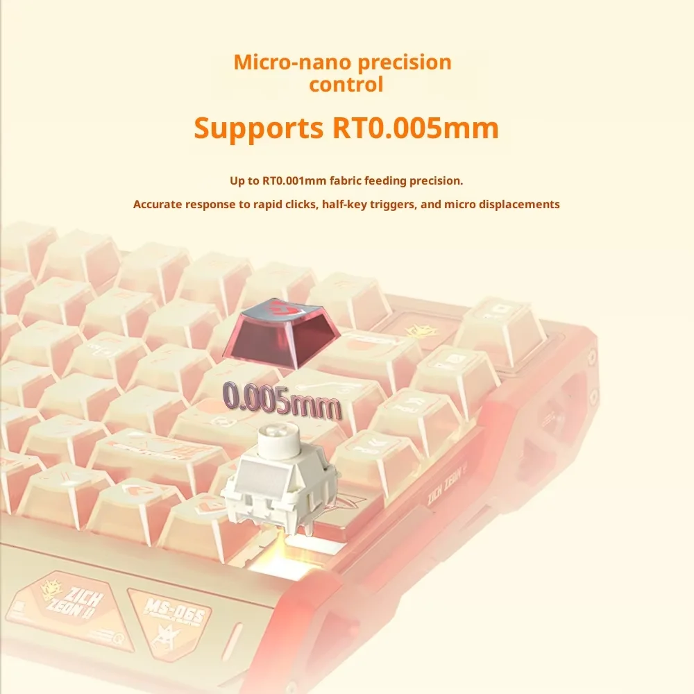 Kailh sorvete interruptor magnético linear pom 35gf teclado magnético mecânico n52h rgb 0.001mm lubrificação fina para kit de jogos