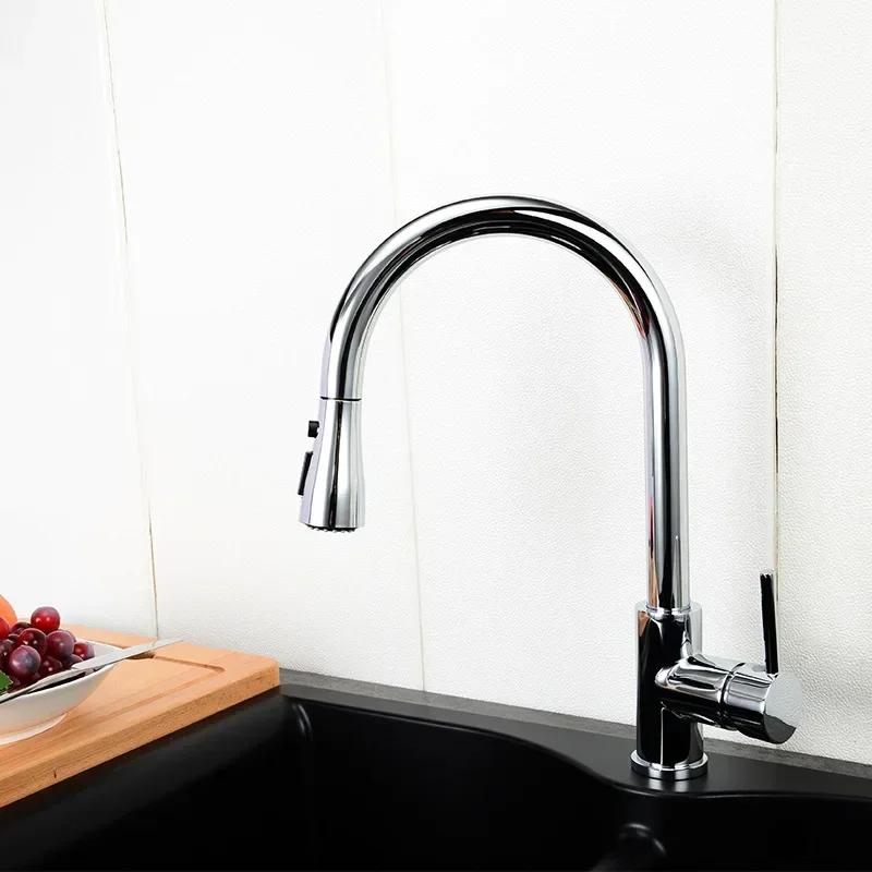 Bathroom Accessories, Kitchen Retractable Hot and Cold Sink, Rotatable Faucet