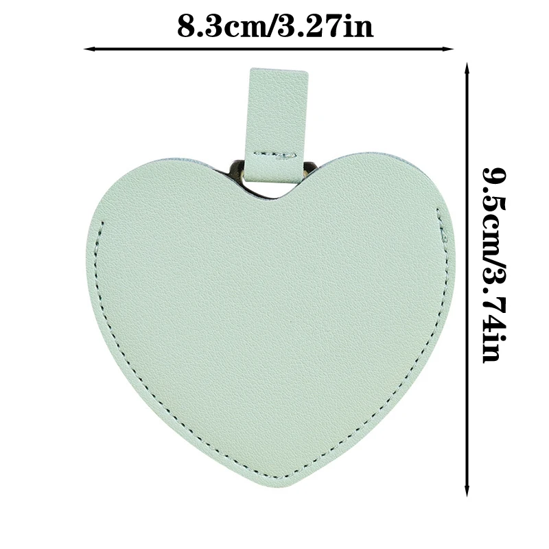 Love Heart in acciaio inossidabile ultrasottile personalizzato portatile specchio per il trucco in metallo palmare Mini piccolo specchio strumenti di bellezza cosmetici