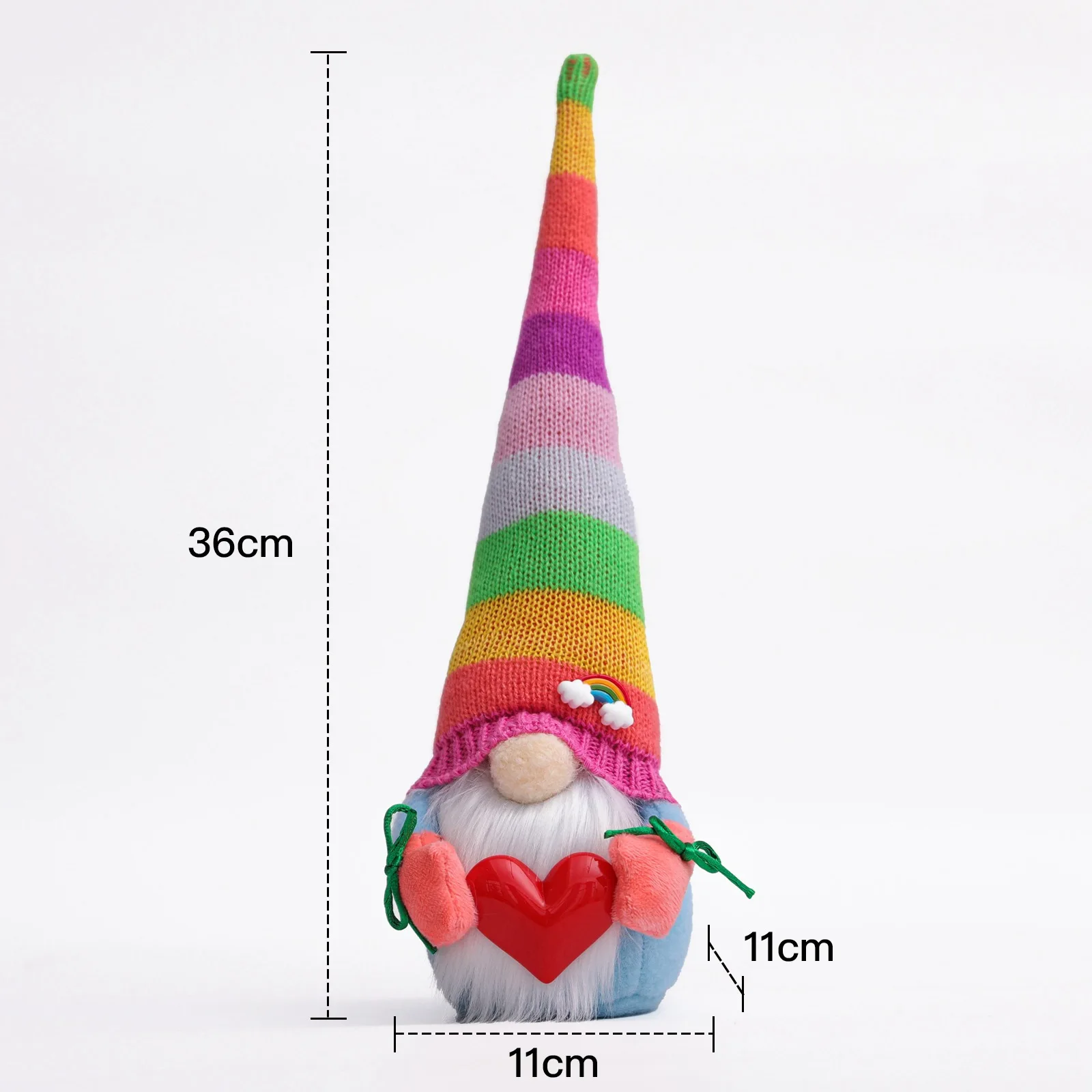 Gay Pride Month Rainbow Gnome Love Is Love We Are Together Colorful Home Farmhouse Kitchen Decor Cheer Up Gift, B