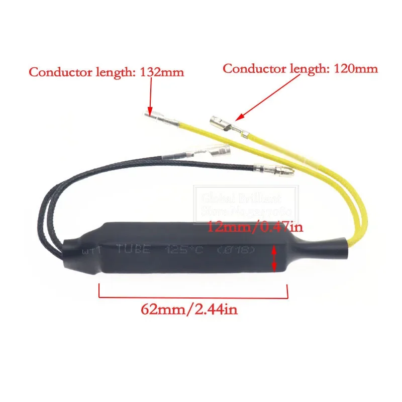 2x/4x Turn Signal Light Resistance Decoder Motorcycle Indicator 21W 26 Ohm LED Light Load Resistor Flasher Flash Blinker Adapter view 6