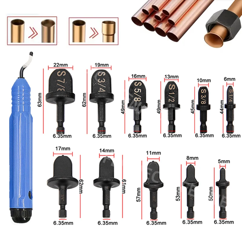 

Tube Pipe Expander Hexagonal Handle Metal Copper Pipe Takeover Tool Air Conditioner Repair Electric Drill Bit Flaring Tool