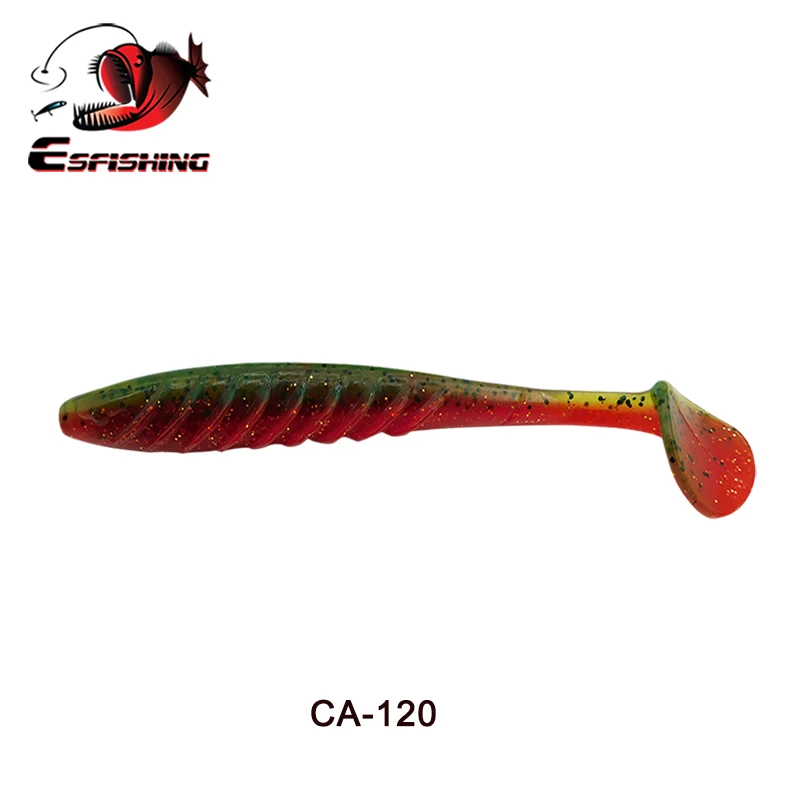 ESFISHING Angelköder Ripple Shad 100mm 125mm 70mm Weicher SwimBait Meeresangeln Plastikköder Hecht Barsch Pesca
