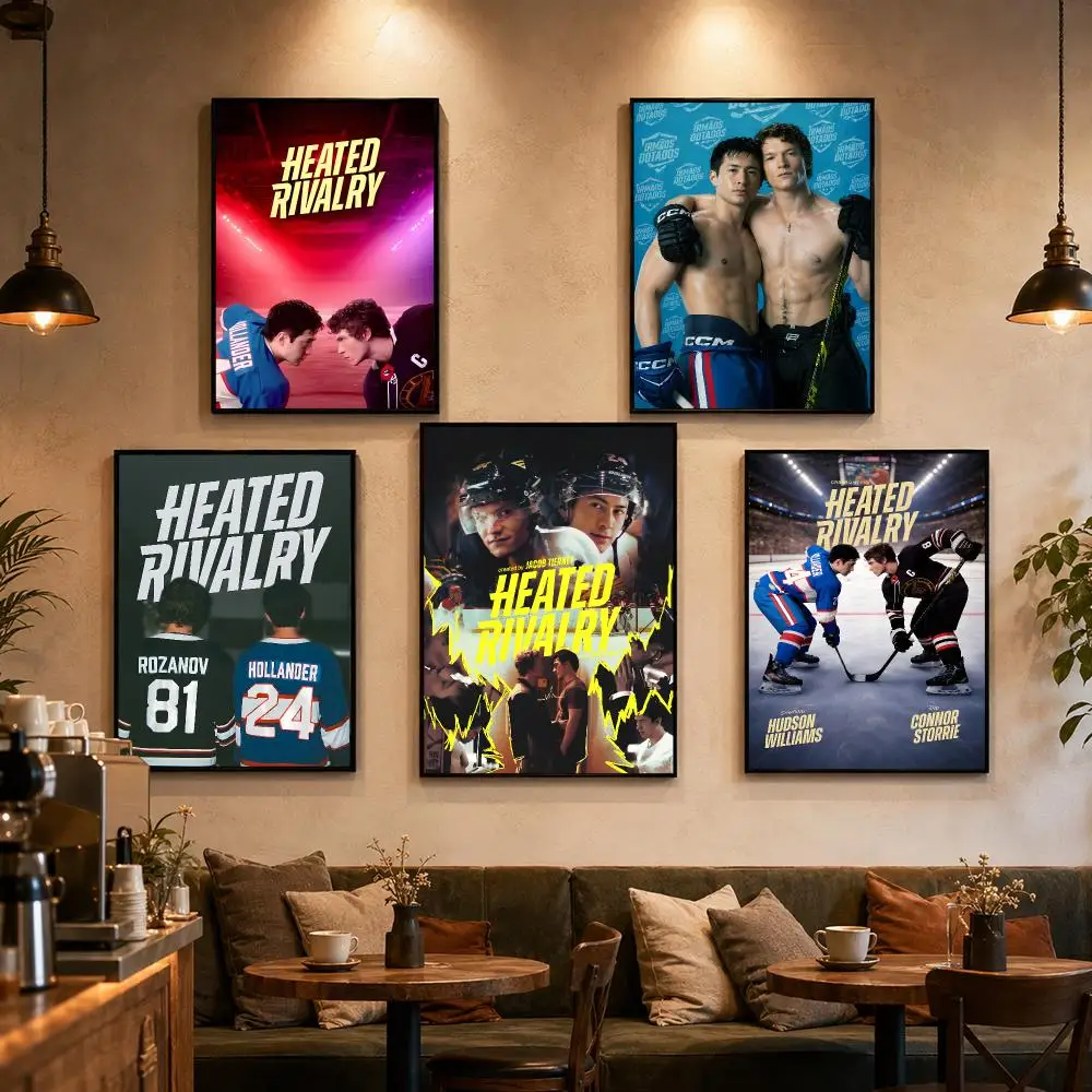 Canadian TV H-Heated Rivalry Poster Self-adhesive Art Waterproof Paper Sticker Coffee House Bar Dorm Room Wall Decor