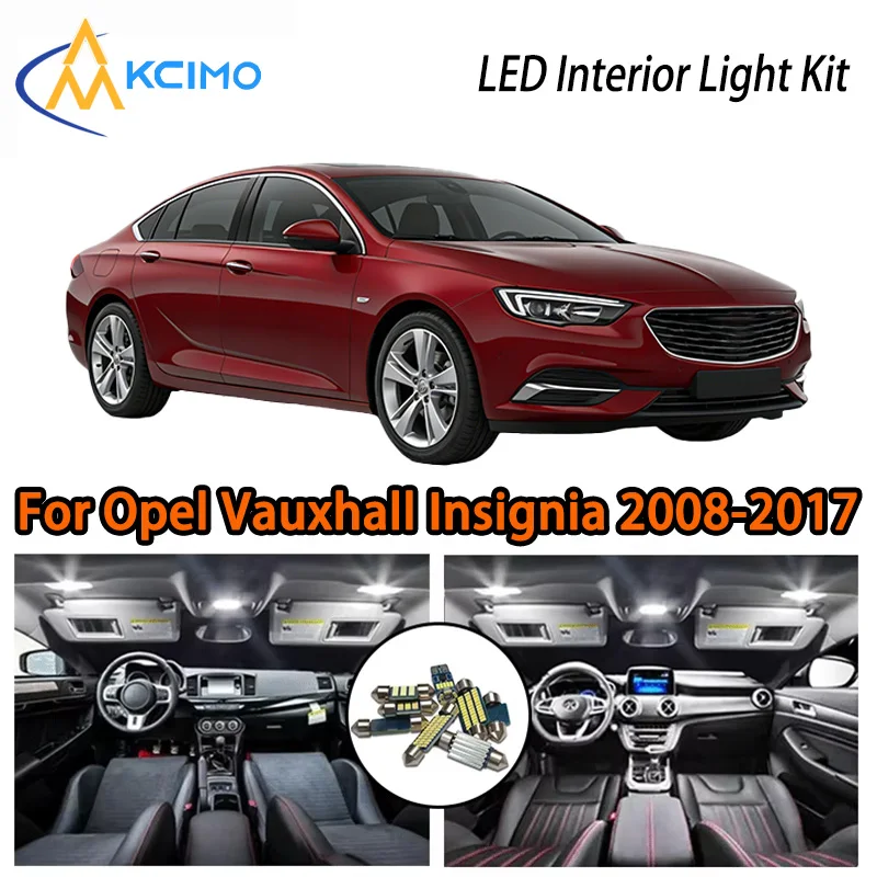 

KCIMO For Opel Vauxhall Insignia A 2008-2017 Premium LED Interior Kit - 2 Colors , Quick Installation, Long-Lasting