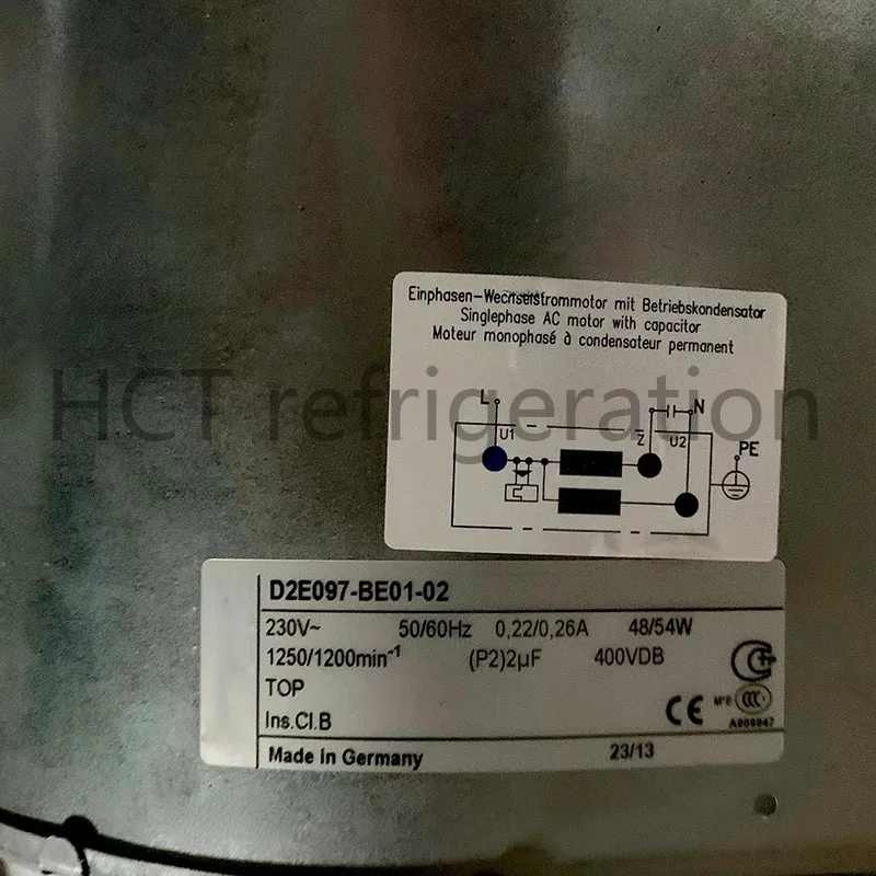 Original 100% Working D2E097-BE01-02 230V 50/60Hz 0.22/0.26A 48/54W 1250/1200r/min cooling fan