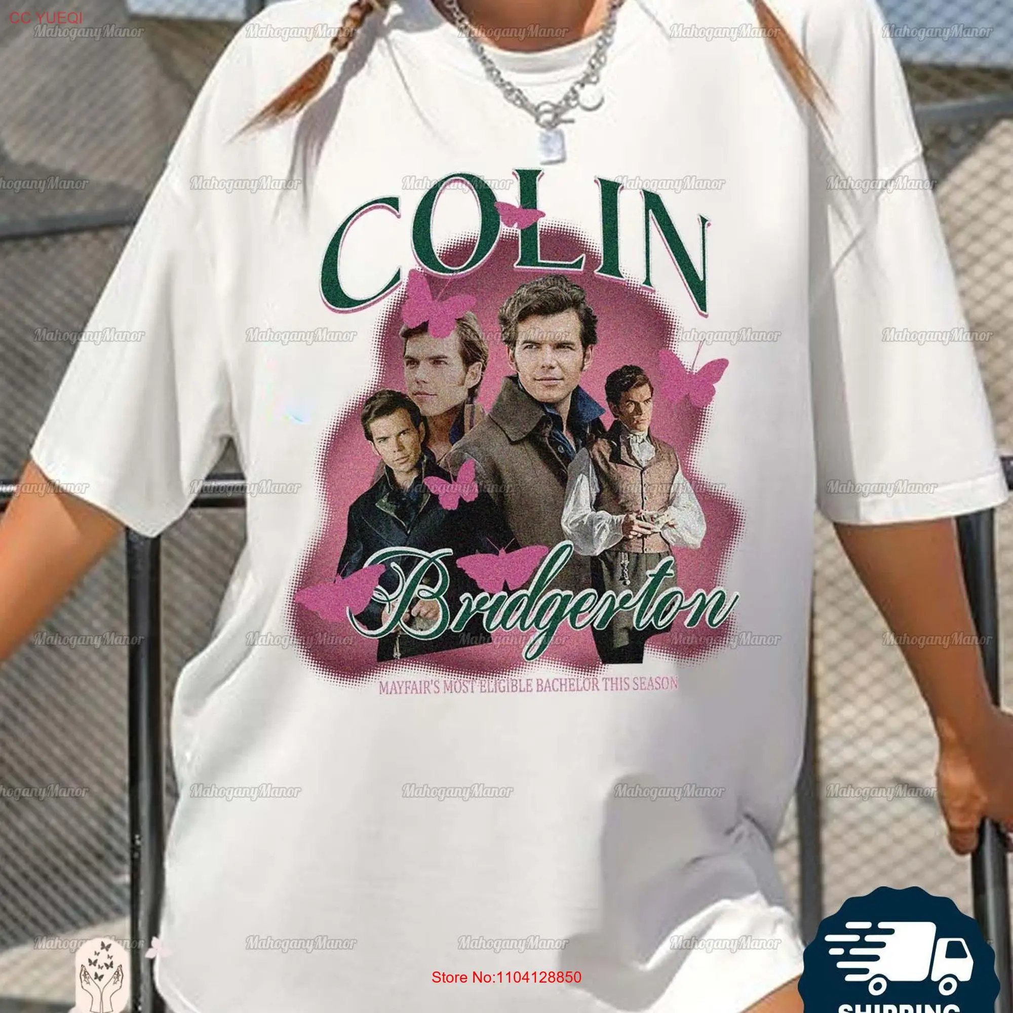 Colinn Bridgertonn T Shirt Bridger ton Movie Historical Drama Brid gerton 90s For Her TV Series long or short sleeves