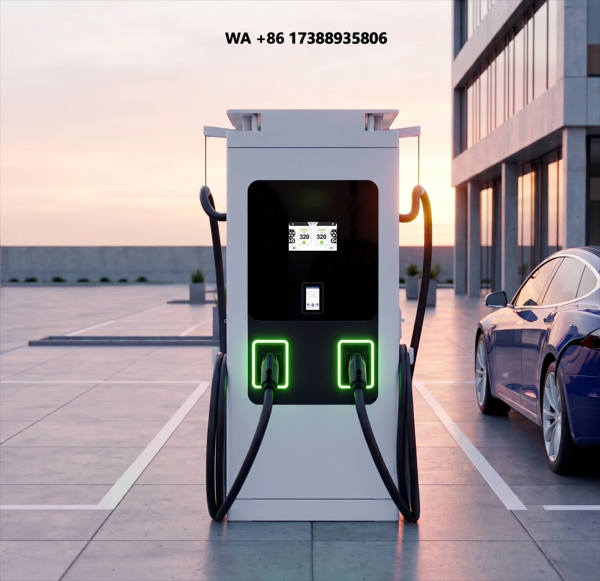 High Efficiency 240kW CCS2 DC Charger Pile Dual Ports Commercial EV Charging Station for Brazil Urban Shopping Malls