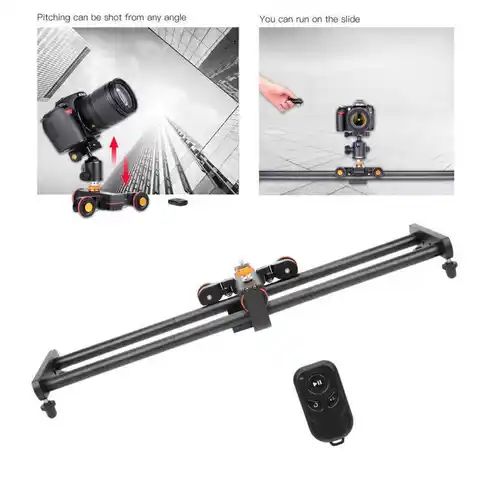 YELANGU 60cm Motorized Video Track Dolly Rail with L4X Electric Slider for Smartphone and SLR Cameras Hot in Korea