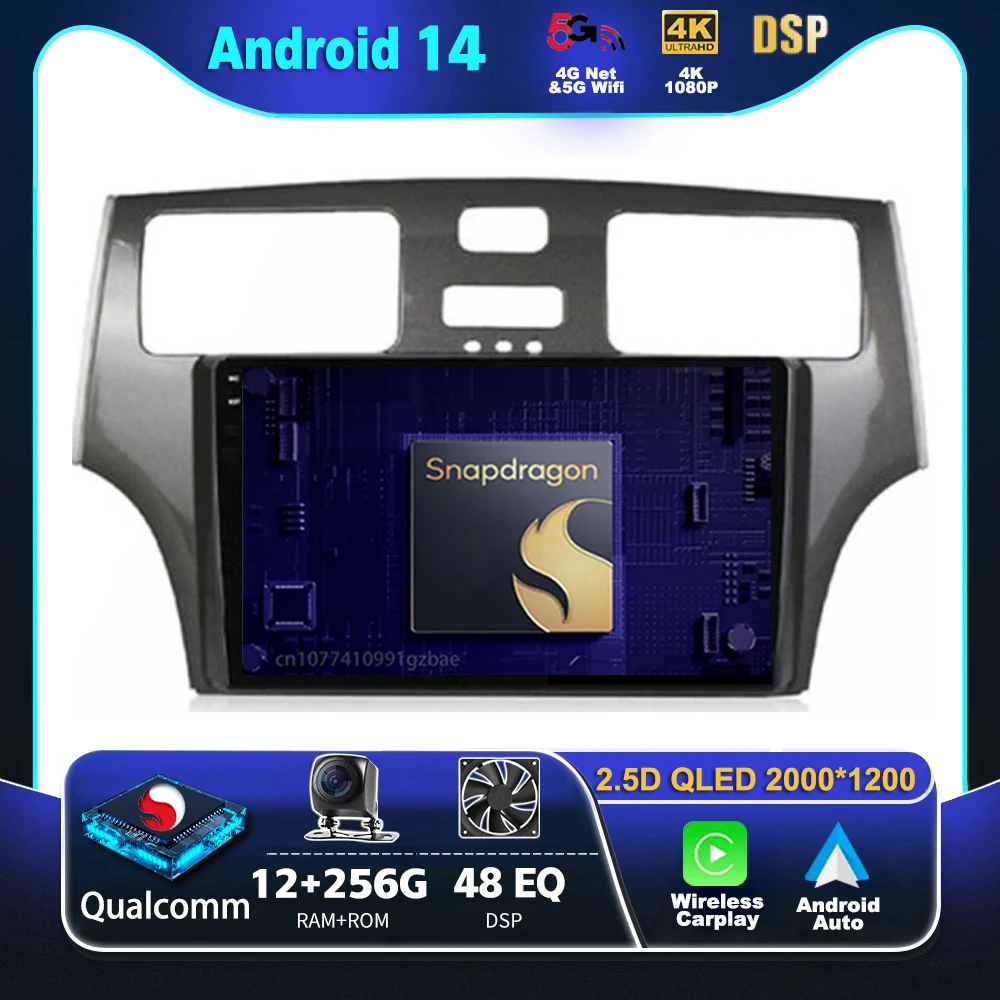 

Android 14 Carplay Car Radio For Lexus ES300 ES330 XV30 ES250 2001 - 2006 Multimedia Video Player Navigation GPS Stereo 2Din DVD