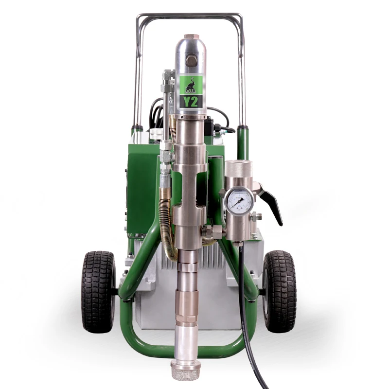 Y2 electric hydraulic airless wall putty spraying machine for spraying latex paint and putty airless sprayer