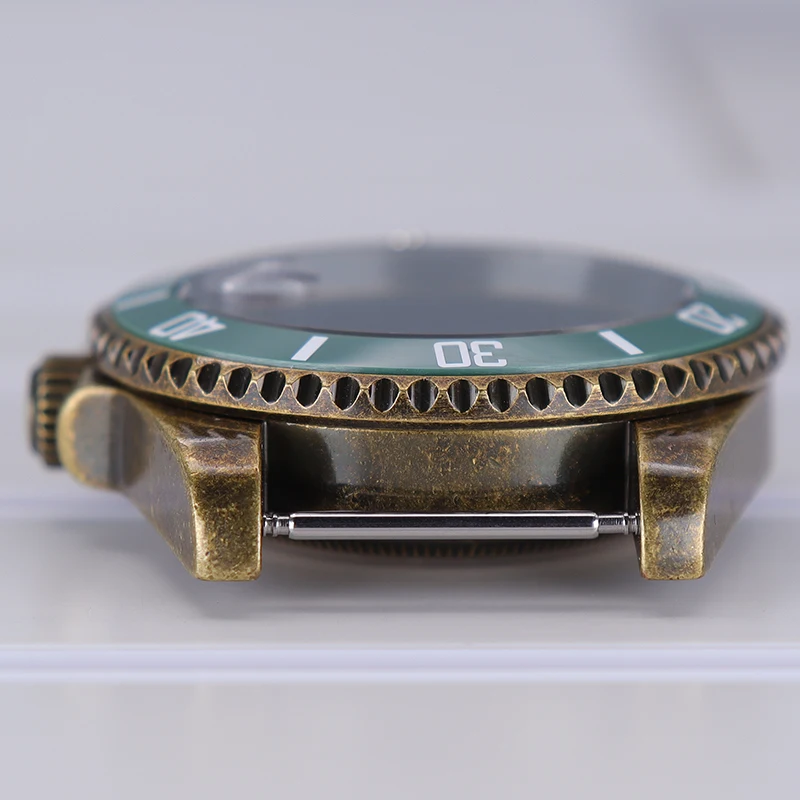 40 mm für Seiko NH35 NH36 GMT NH34 NH38 4R36 Uhrwerk 28,5 mm Zifferblatt Bronze Retro-Uhr SUB-Gehäuse Keramiklünette Saphirglas – Detail 20