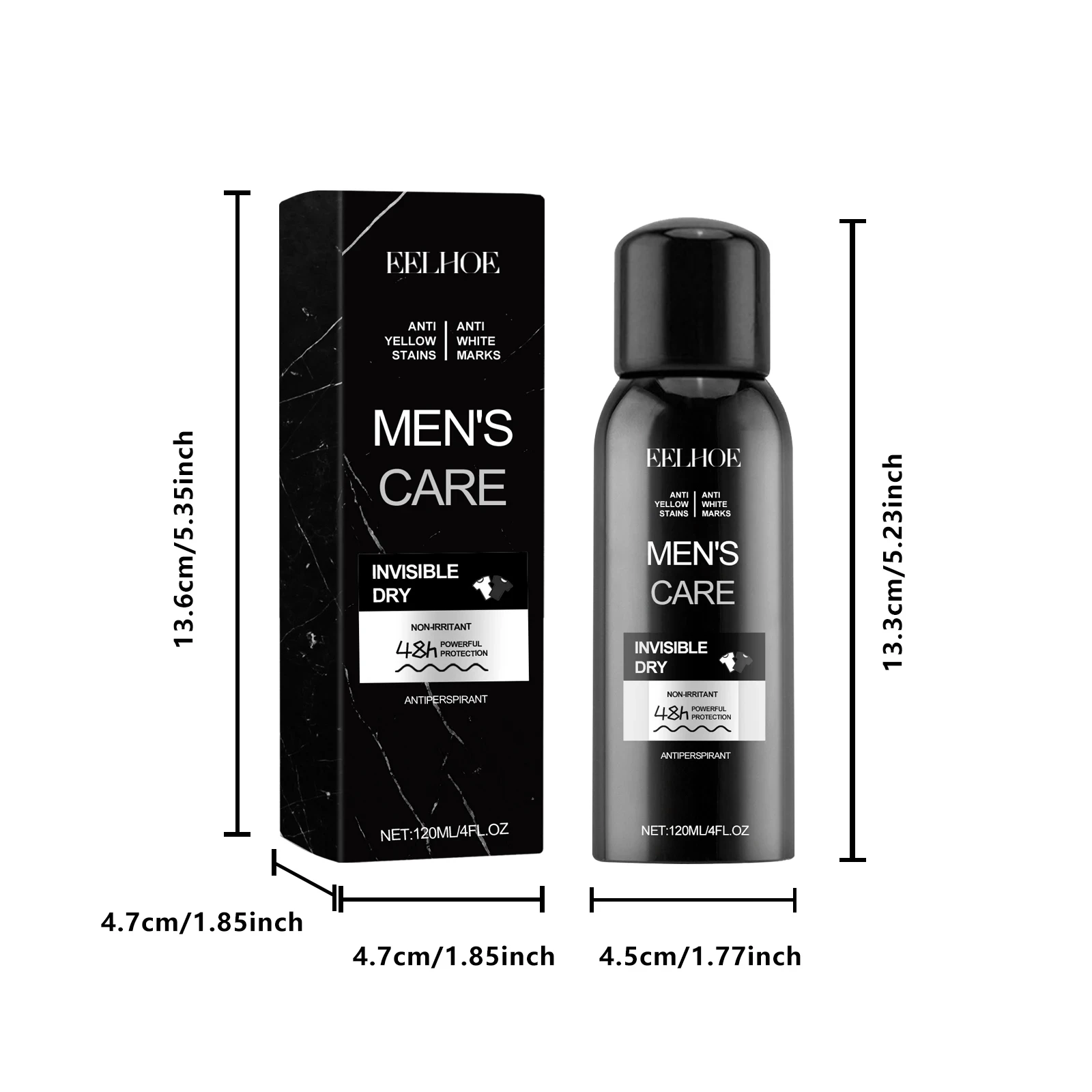 Picture 7: EELHOE Men's Deodorant Anti-Perspirant Spray for Underarm Sweat Odor Control Body Care with Fresh Scent Long-Lasting Freshness
