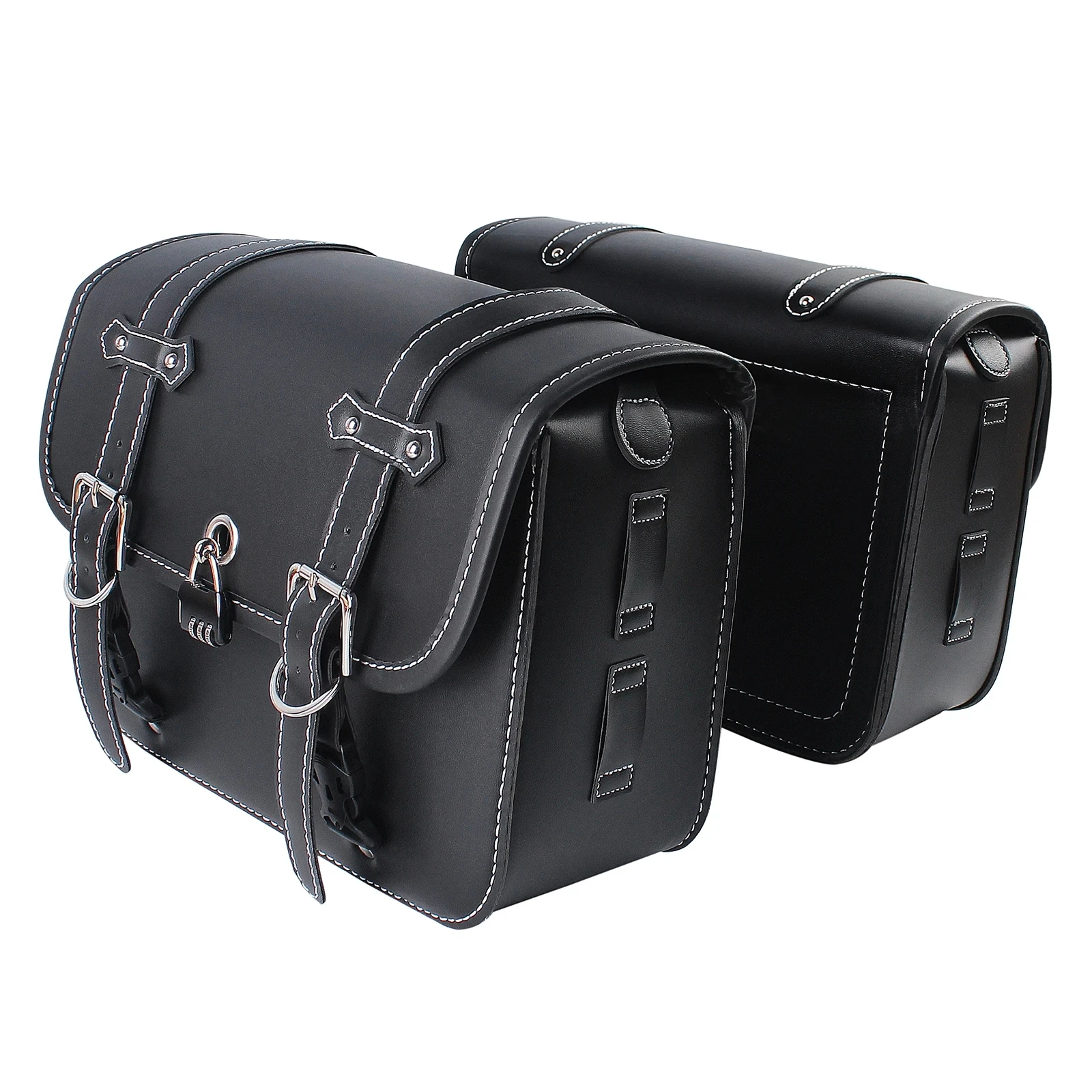 Motorcycle Universal SaddleBag Large Capacity Motorbike Side Bags Storage Tool For Harley Sportster XL 883 Honda Yamaha Suzuki