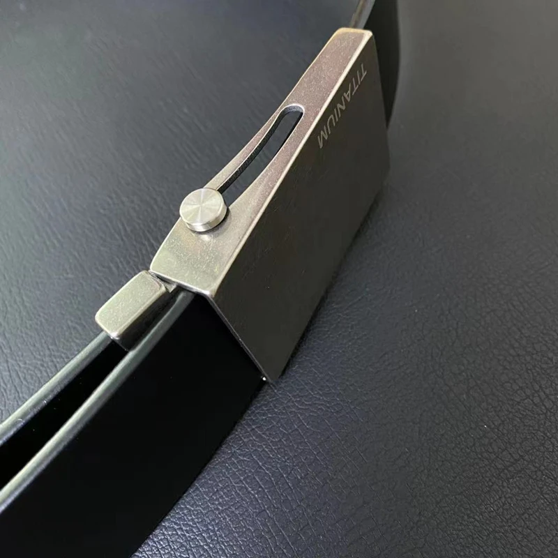 Titanium Slide cinto fivela parafusos, fácil de mudar e liberação da fivela, 3.5 e 3.8 cm