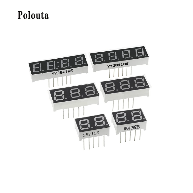 10 Pcs/lot Digital Tube 1 Digit 0.28 Inch Red Highlight LED Display Digital Tube Anode And Cathode Super Electronic Component